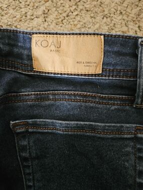 KOAJ Dark Wash Denim Jeans - Dark Blue